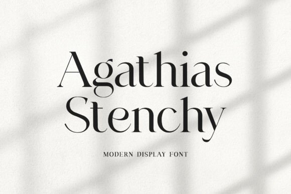Agathias Stenchy: The Modern Display Typeface for High-Impact Campaigns