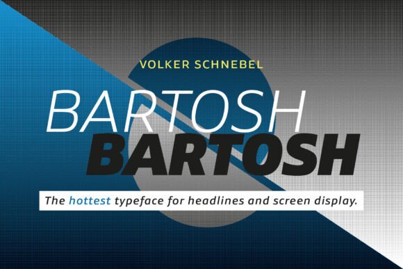Bartosh: A Display Typeface for Modern Editorial Design