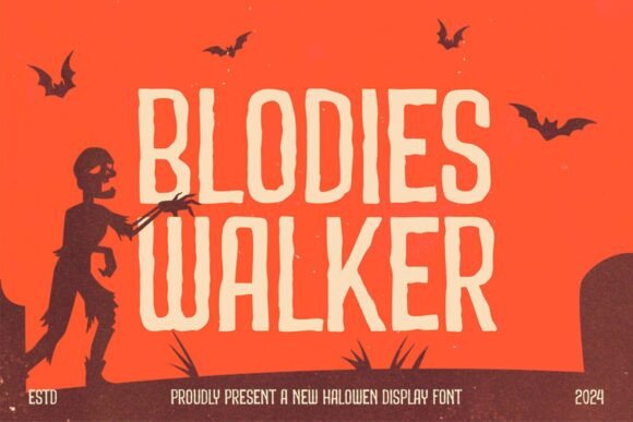 Blodies Walker: The Spooky Display Font That Elevates Small Business Branding