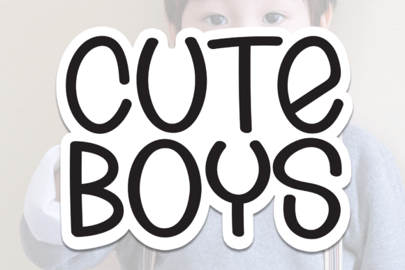 Cute Boys: A Heartwarming Display Typeface for Digital Brands