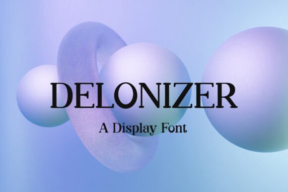 Delonizer: A Classy Display Font for Modern Brand Identity