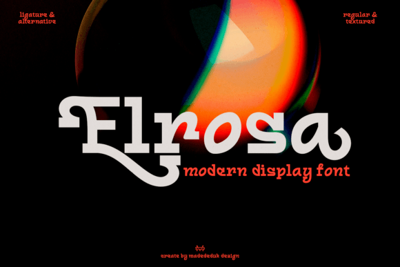 Elrosa: A Modern Display Typeface for Editorial Projects