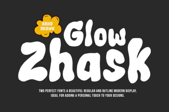 Glow Zhask: The Hand-Brush Typeface for Memorable Branding