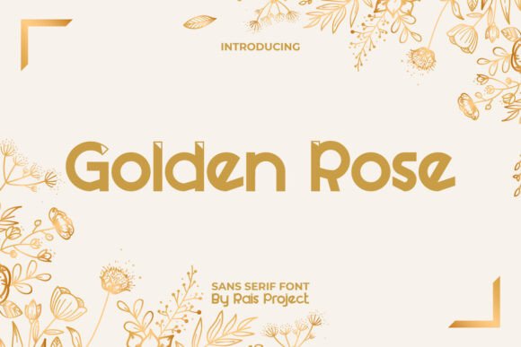 Golden Rose: A Luxurious Display Typeface for Modern Web Design