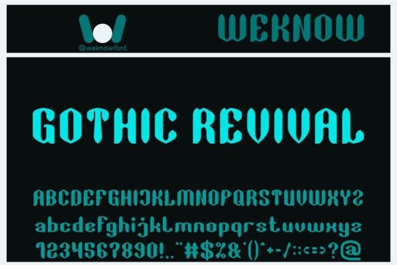 Gothic Revival: A Display Typeface for Bold Editorial Identity