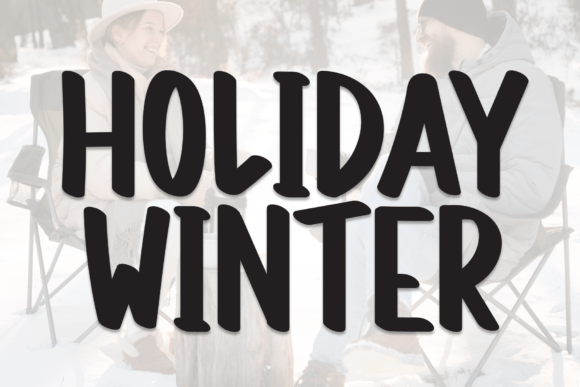Holiday Winter: A Handwritten Display Font for Festive Editorial Design