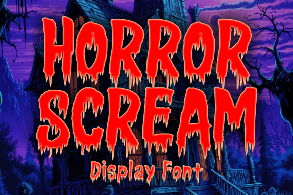 Horror Scream: The Ultimate Display Typeface for Spooky Creations