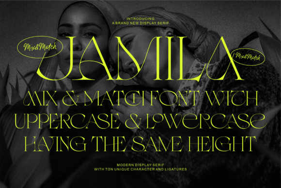 Jamila: A Stylish Serif Display Typeface for Modern Web Design