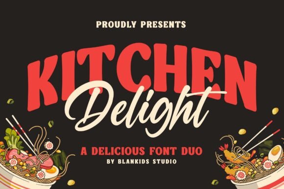 Kitchen Delight: A Premium Display Typeface for Modern Branding