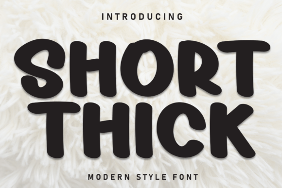 Short Thick: The Bold Display Font for Handmade Products