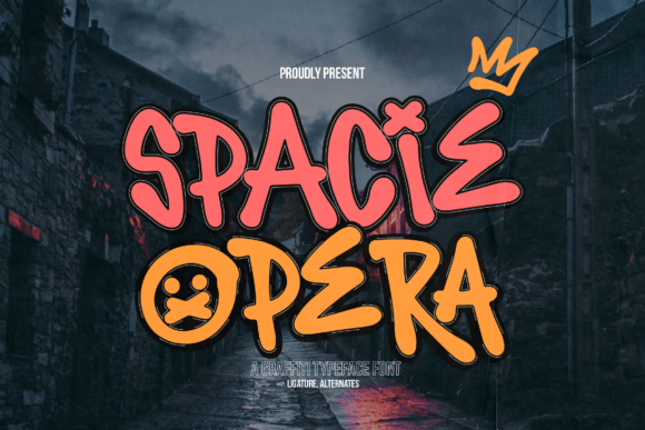 Spacie Opera: The Creative Typeface for Bold Small Business Branding