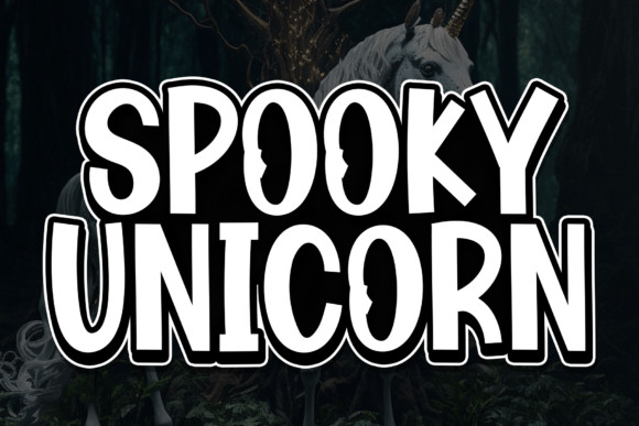 Spooky Unicorn: The Bold Display Typeface for Eerie Web Design