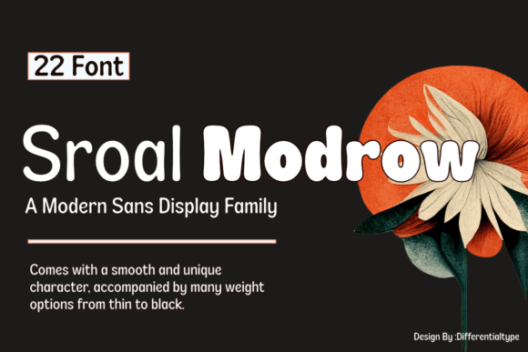 Sroal Modrow: The Smooth Display Font for Modern Brand Identity